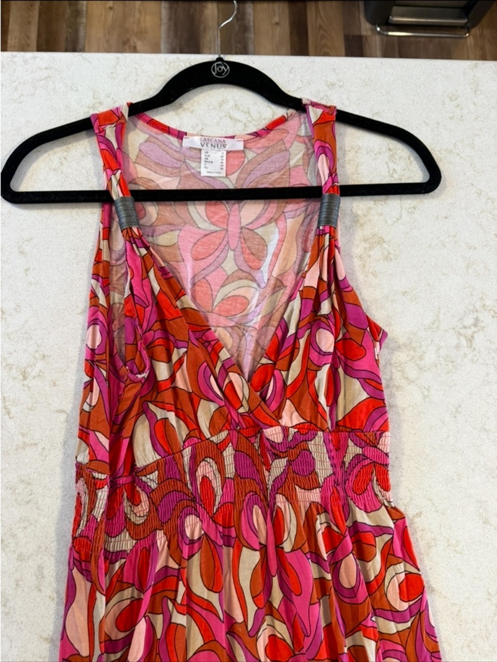 VENUS Pink Orange Floral Print Maxi Sundress - Picture 3 of 7